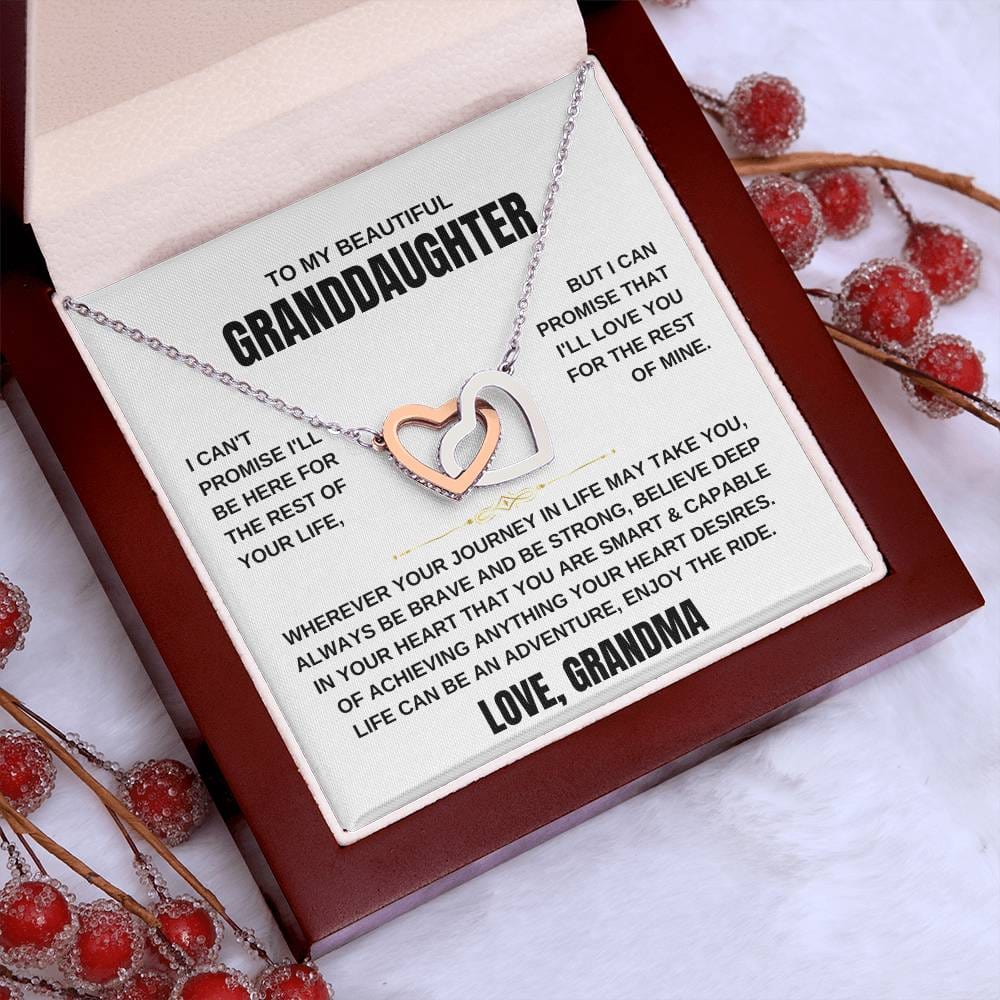 Granddaughter Love Grandma | Interlocking Hearts Necklace