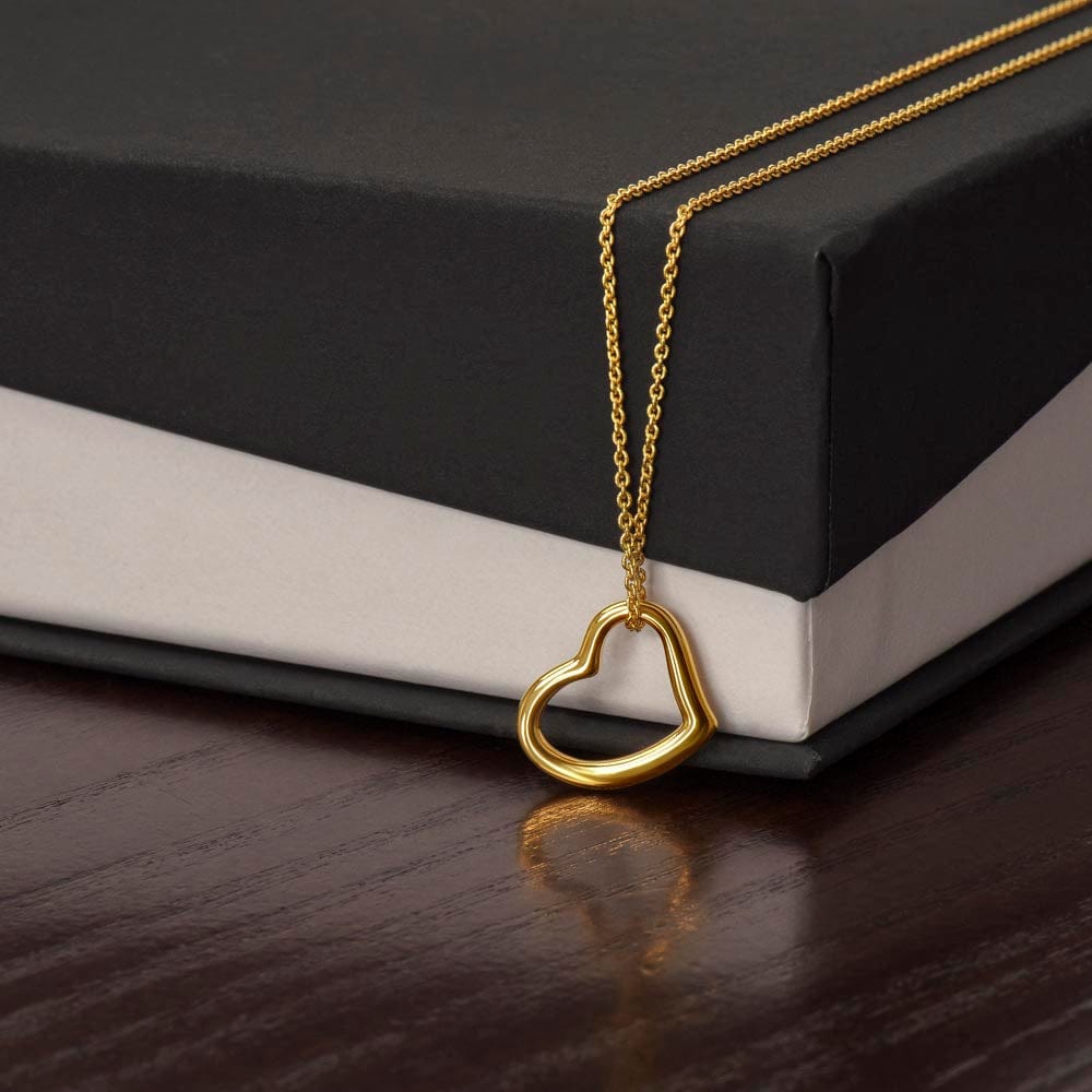 Gold Delicate Heart Necklace