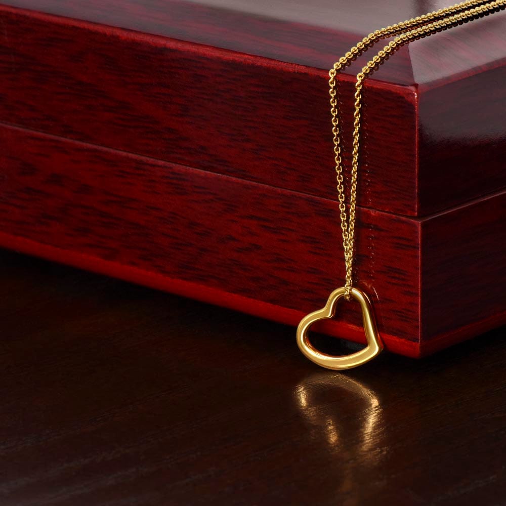 Gold Delicate Heart Necklace