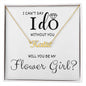 Flower Girl "I Can't Say I Do" | Personalized Name Necklace - 18k Yellow Gold Finish / Standard Box Shoptopia Jewelry