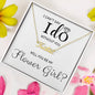 Flower Girl "I Can't Say I Do" | Personalized Name Necklace - Shoptopia Jewelry