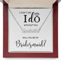 Bridesmaid "I Can't Say I Do" | Personlized Name Necklace - Shoptopia Jewelry