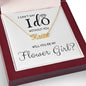 Flower Girl "I Can't Say I Do" | Personalized Name Necklace - Shoptopia Jewelry