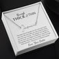 Friend/Sister "Through Thick & Thin" | Signature Style Name Necklace | Personalized Signoff Option