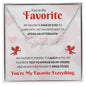 Favorite "My Favorite Everything" | Signature Style Name Necklace - Polished Stainless Steel / Standard Box Shoptopia Jewelry