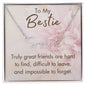 Bestie "Truly Great Friends" | Signature Style Name Necklace - Polished Stainless Steel / Standard Box Shoptopia Jewelry