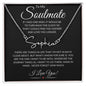 Soulmate "Find You Sooner" | Signature Name Necklace - Polished Stainless Steel / Standard Box Shoptopia Jewelry