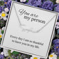 You Are My Person | Signature Style Name Necklace