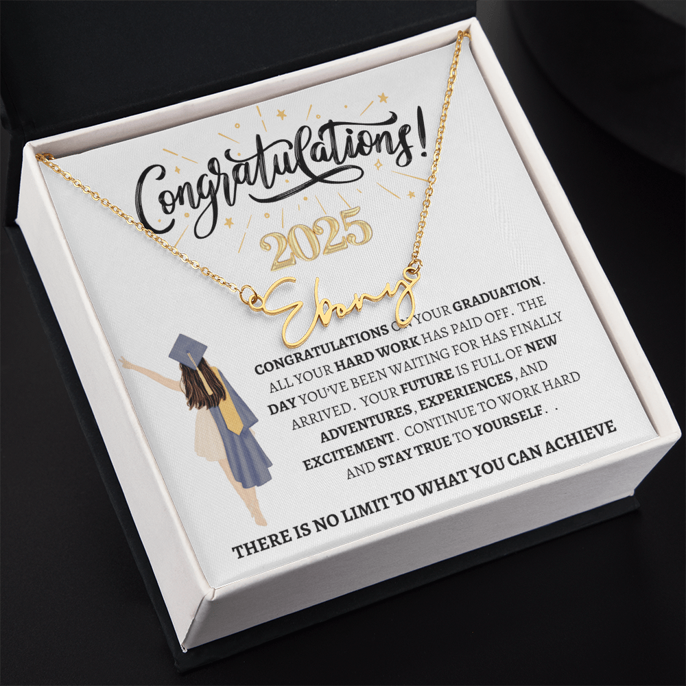 Class of 2025 "No Limit" | Signature Style Name Necklace