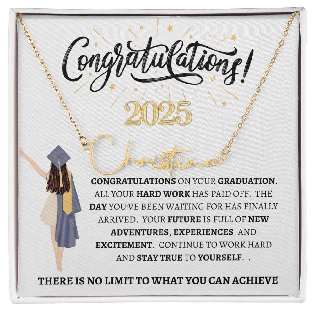 Class of 2025 "No Limit" | Signature Style Name Necklace