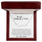 Friend/Sister "Through Thick & Thin" | Signature Style Name Necklace | Personalized Signoff Option