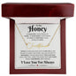 Honey "Found My Home" | Signature Style Name Necklace - Gold Finish Over Stainless Steel / Luxury Box Shoptopia Jewelry