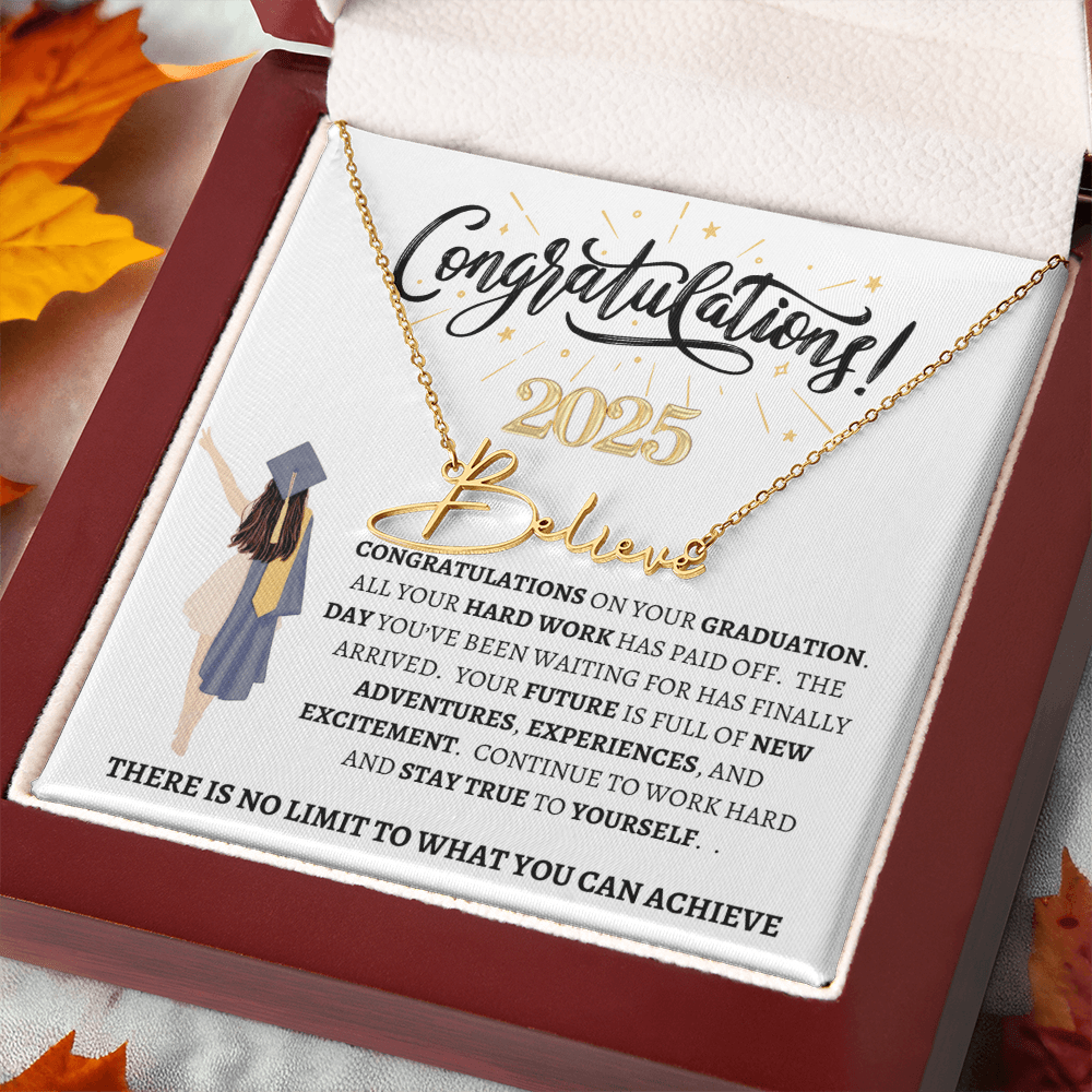 Class of 2025 "No Limit" | Signature Style Name Necklace
