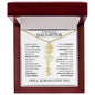 Daughter | Flower Name Necklace | WB - 18k Yellow Gold Finish / Luxury Mahogany Box with LED Light / January Shoptopia Jewelry