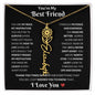 You're My Best Friend | Flower Name Necklace - 18k Yellow Gold Finish / Standard Box / April Shoptopia Jewelry