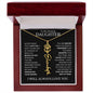 Daughter | Flower Name Necklace | BW - 18k Yellow Gold Finish / Luxury Mahogany Box with LED Light / November Shoptopia Jewelry