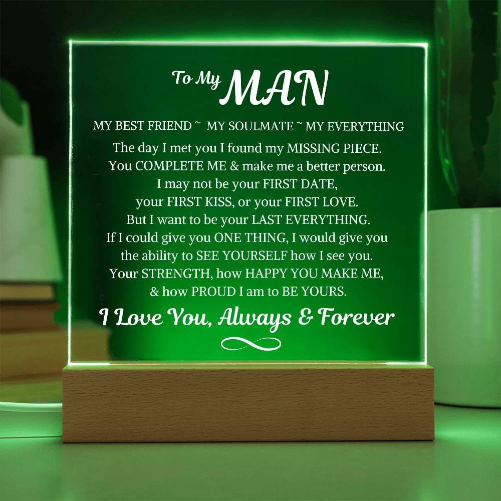 My Man "The Day I Met You" * | Acrylic LED Night Light