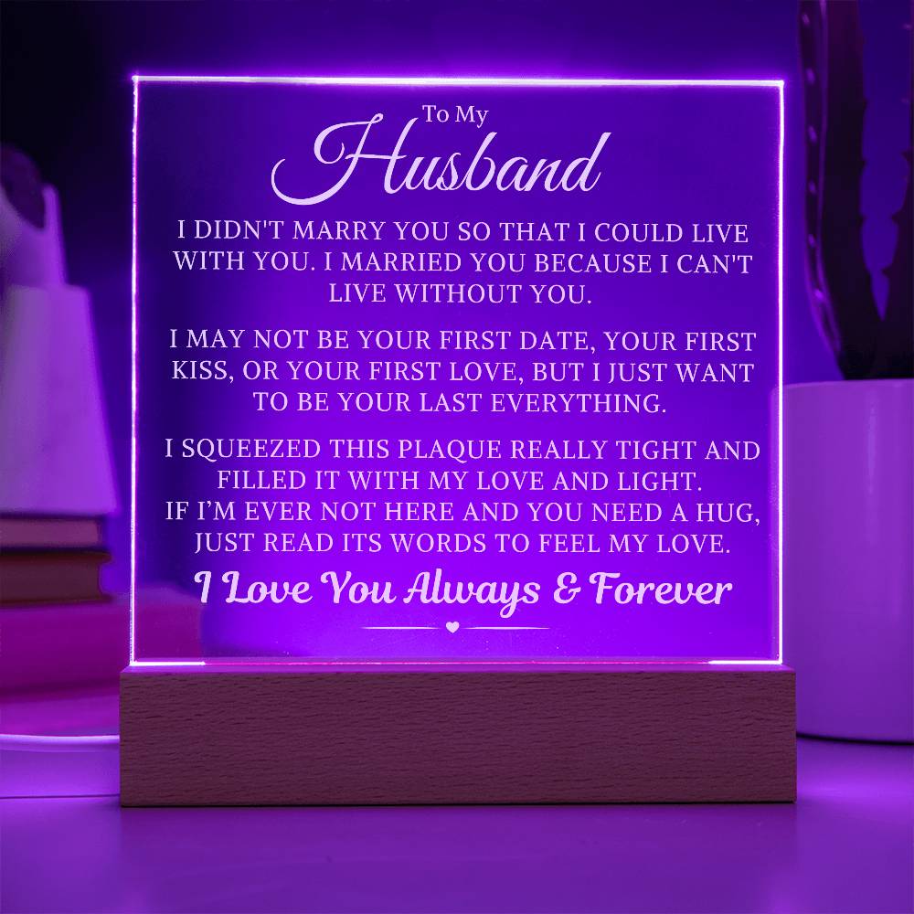 Husband "Last Everything" | Acrylic LED Night Light