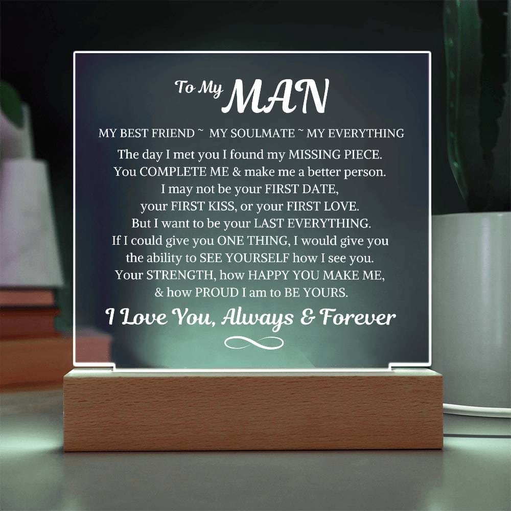 My Man "The Day I Met You" * | Acrylic LED Night Light