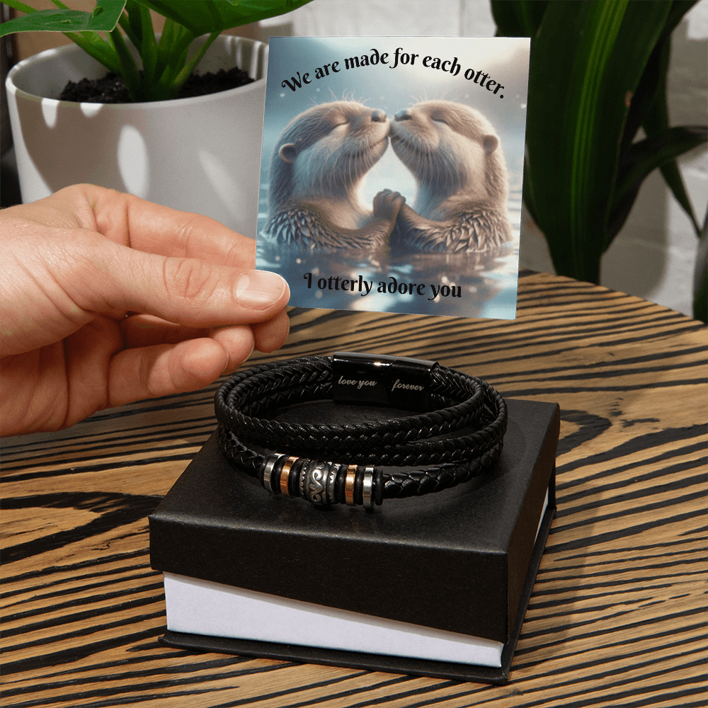 Made For Each Otter | Men's Love You Forever Bracelet