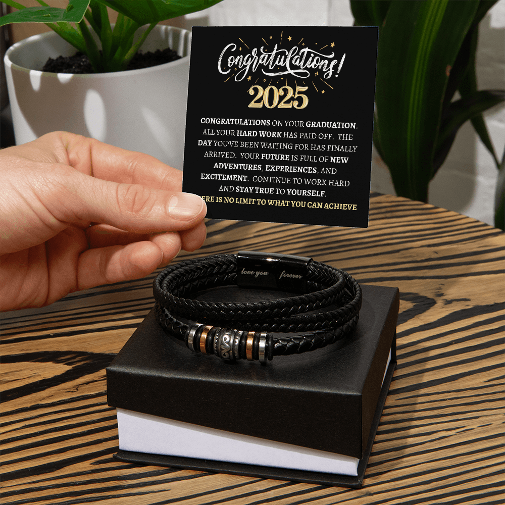 Class of 2025 "No Limits" | Men's "Love You Forever" Bracelet