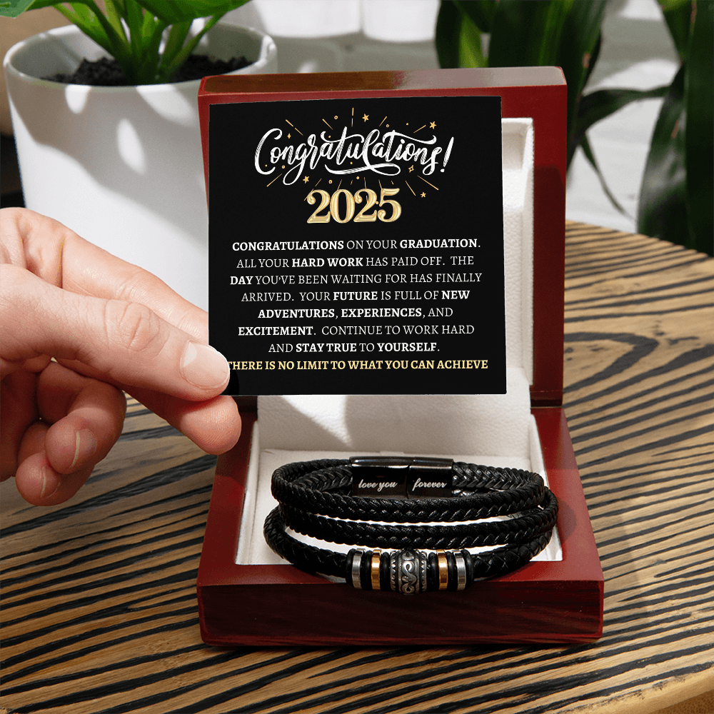 Class of 2025 "No Limits" | Men's "Love You Forever" Bracelet