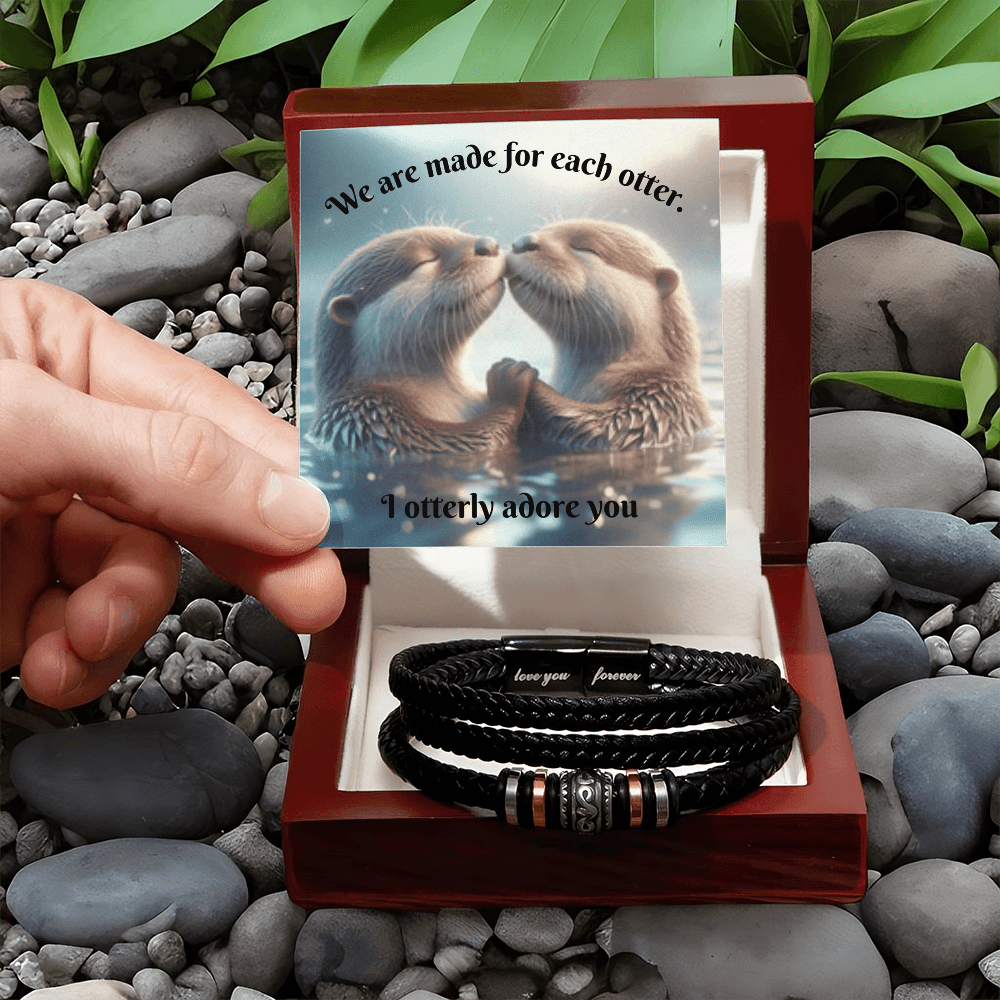 Made For Each Otter | Men's Love You Forever Bracelet