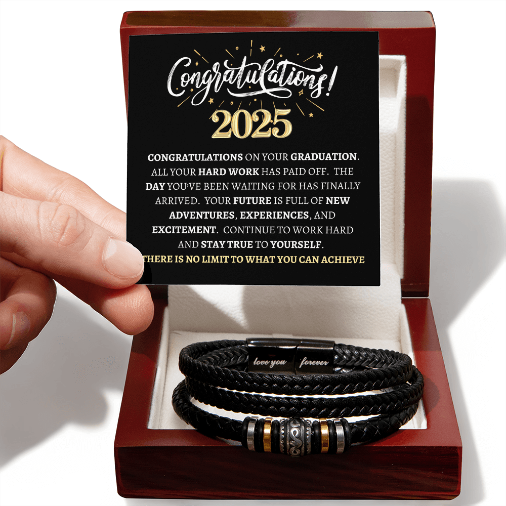 Class of 2025 "No Limits" | Men's "Love You Forever" Bracelet