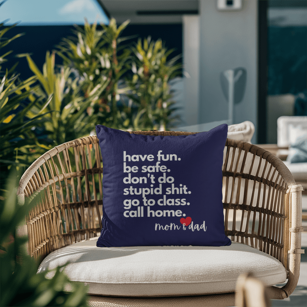 Call Home Love Mom & Dad | Classic Pillow with Insert