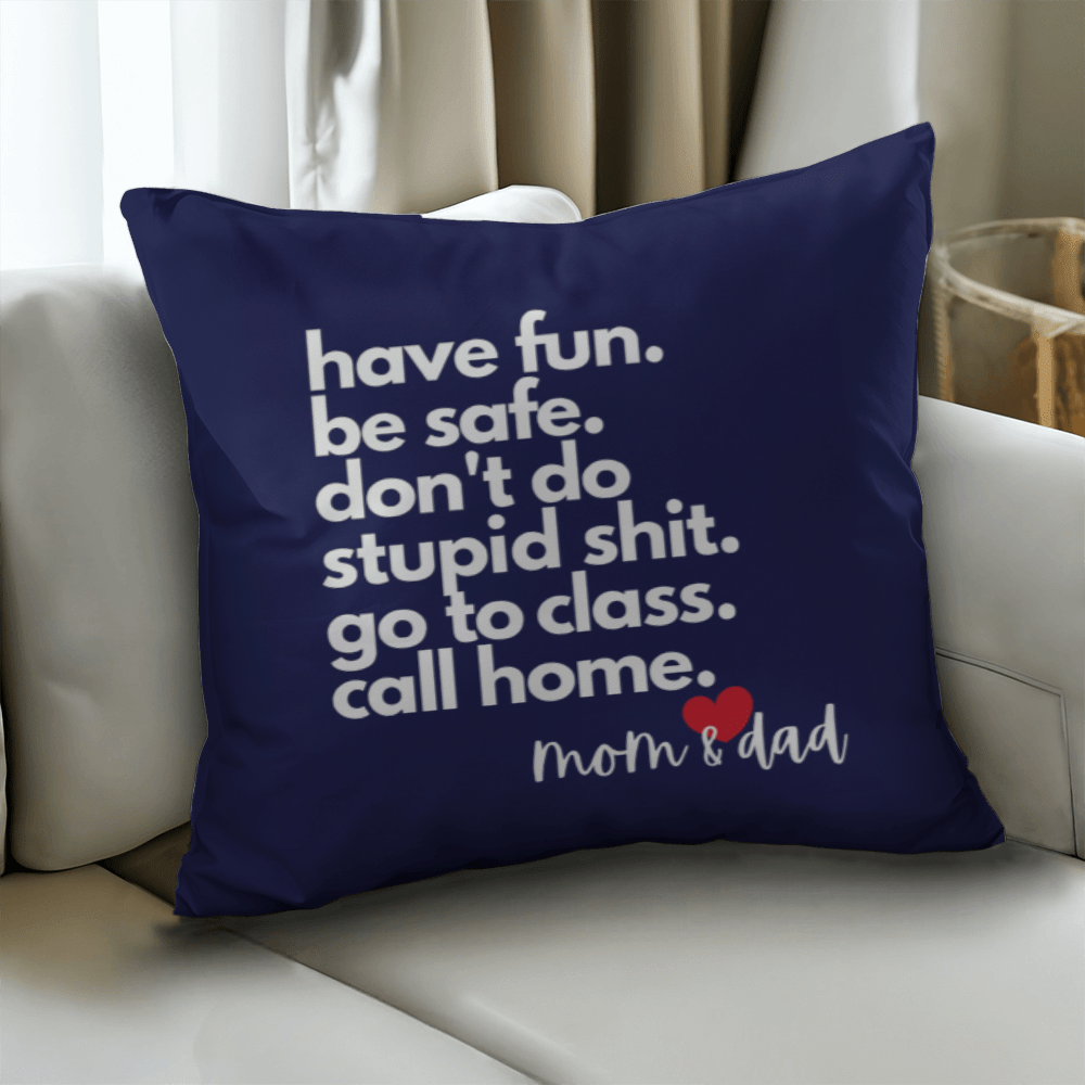 Call Home Love Mom & Dad | Classic Pillow with Insert