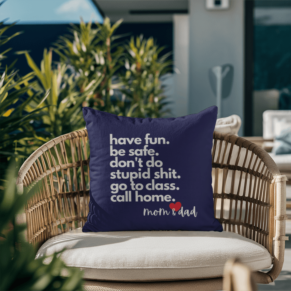Call Home Love Mom & Dad | Classic Pillow with Insert