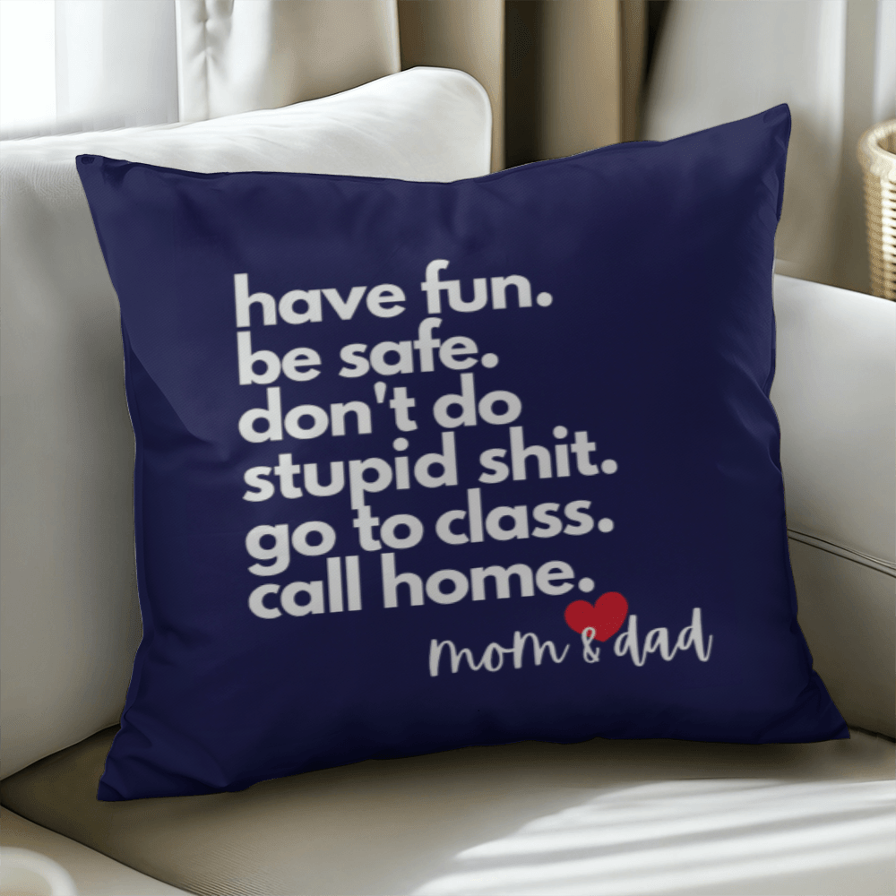 Call Home Love Mom & Dad | Classic Pillow with Insert