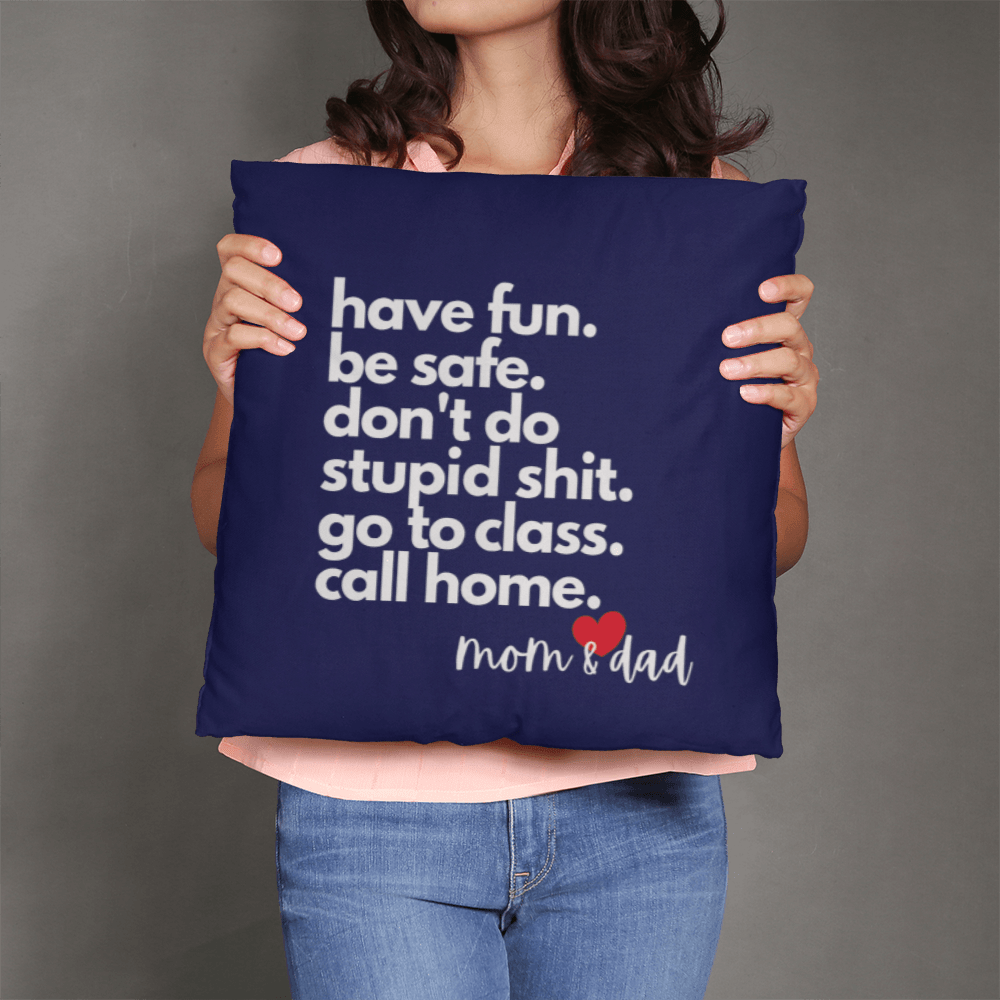 Call Home Love Mom & Dad | Classic Pillow with Insert