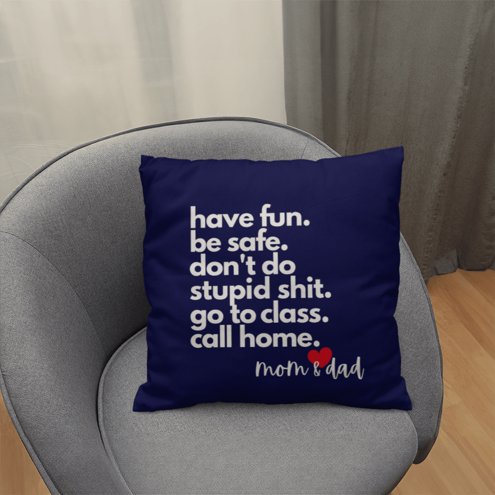 Call Home Love Mom & Dad | Classic Pillow with Insert