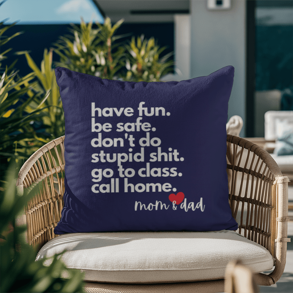 Call Home Love Mom & Dad | Classic Pillow with Insert