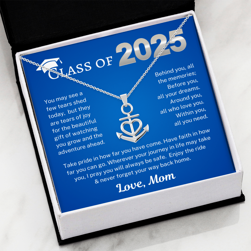 Minnetonka Class of 2025, Love Mom | Anchor Pendant Necklace