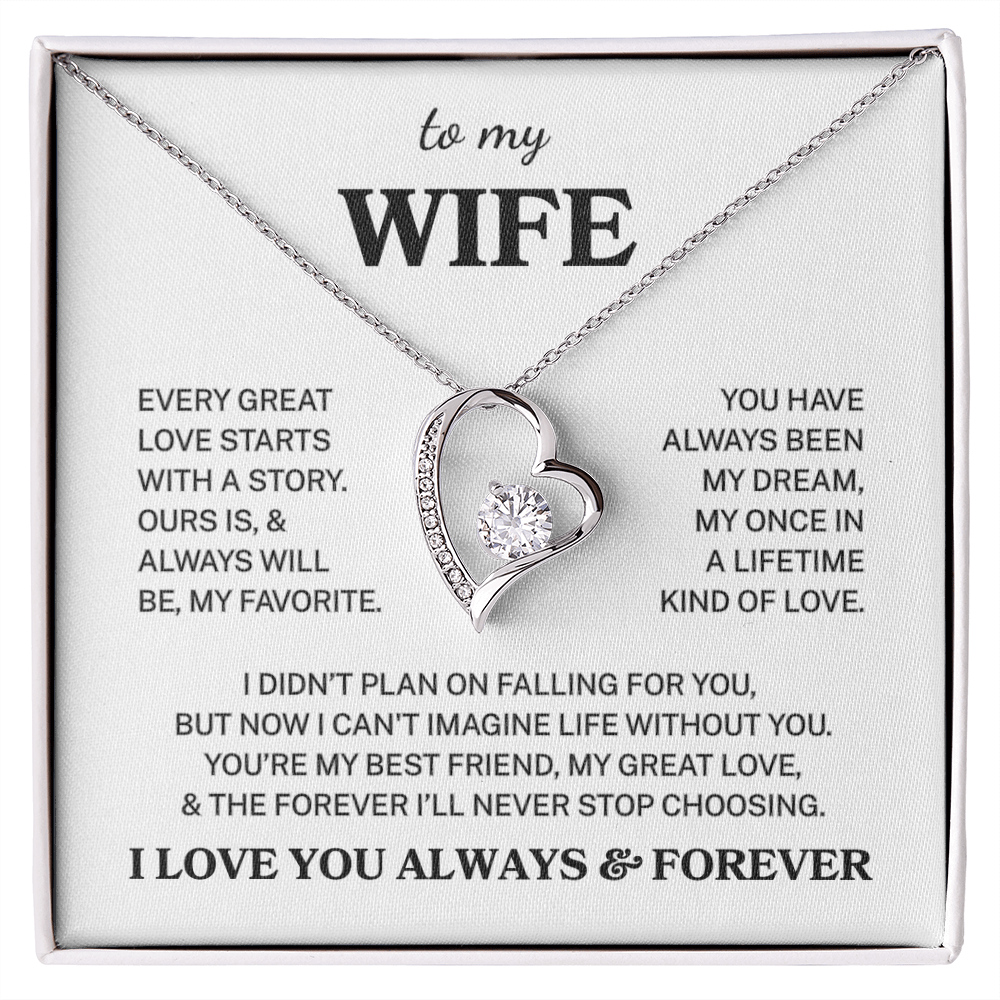 Wife "My Favorite Love Story" | Forever Love Necklace
