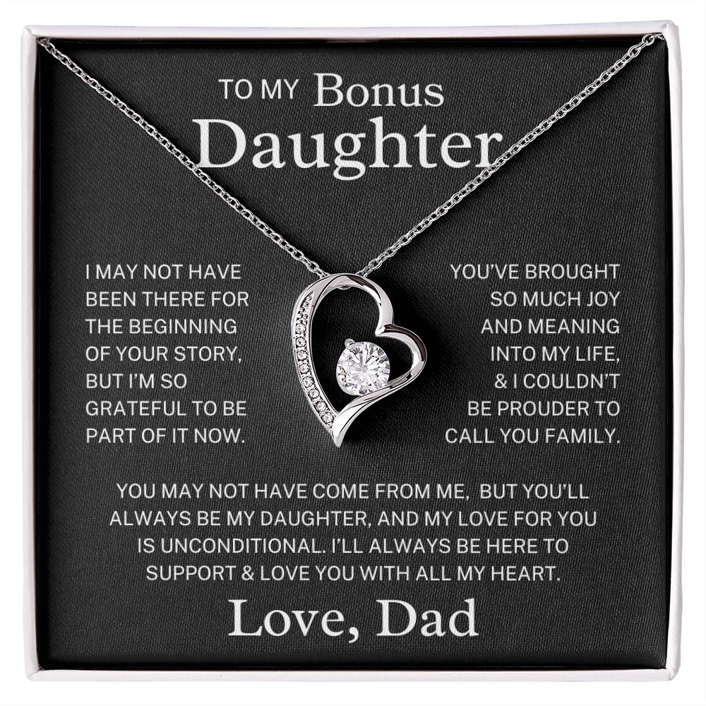 Bonus Daughter Love Dad "Always My Daughter" | Forever Love Necklace