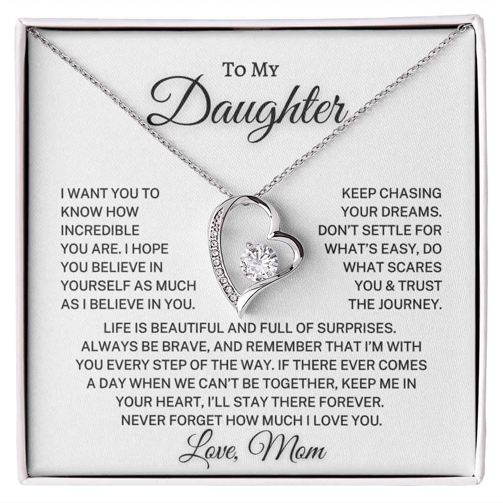 Daughter Love Mom "How Incredible You Are" | Forever Love Necklace