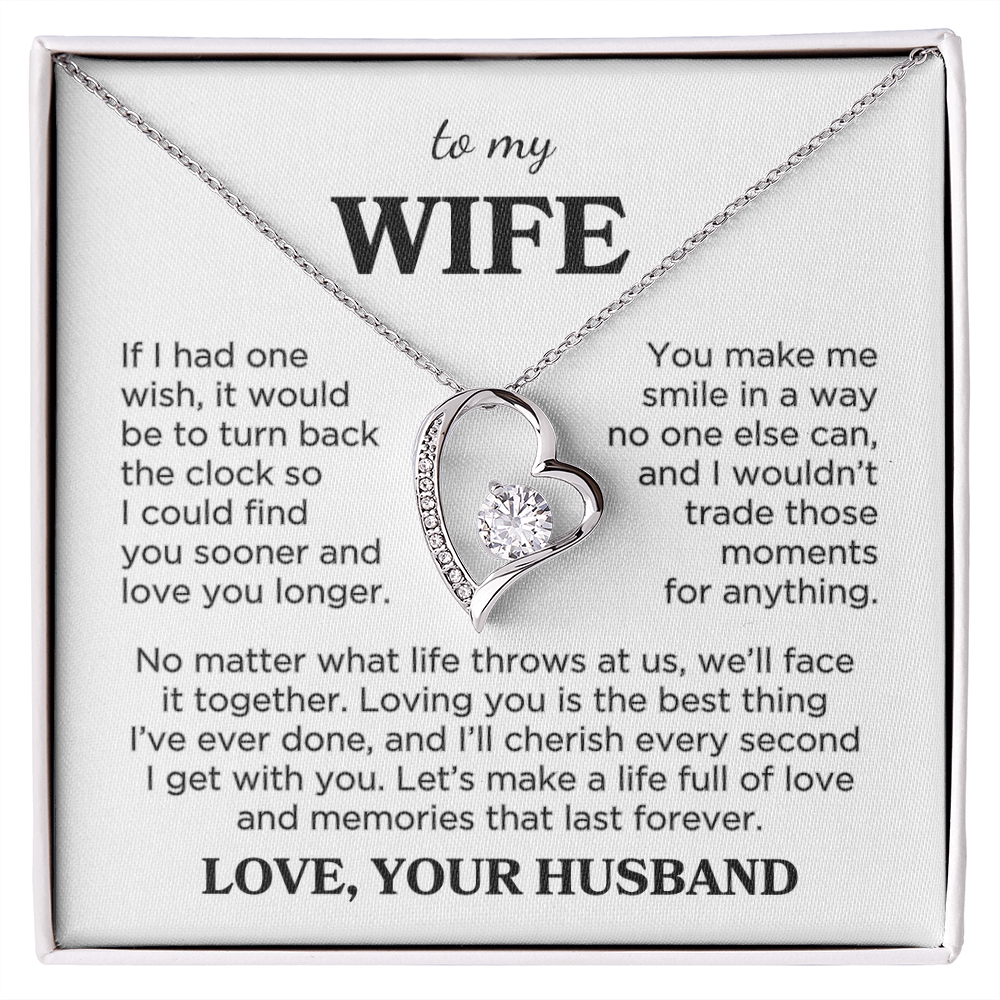 Wife "You Make Me Smile" | Forever Love Necklace