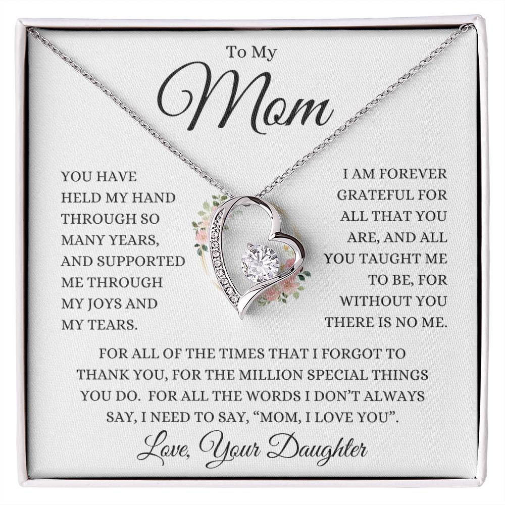 Mom "Million Special Things" with Personalized Sign Off | Forever Heart Necklace