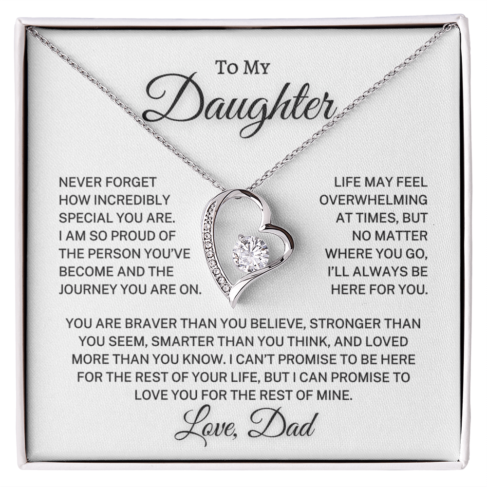 Daughter Love Dad "Incredibly Special" | Forever Love Necklace