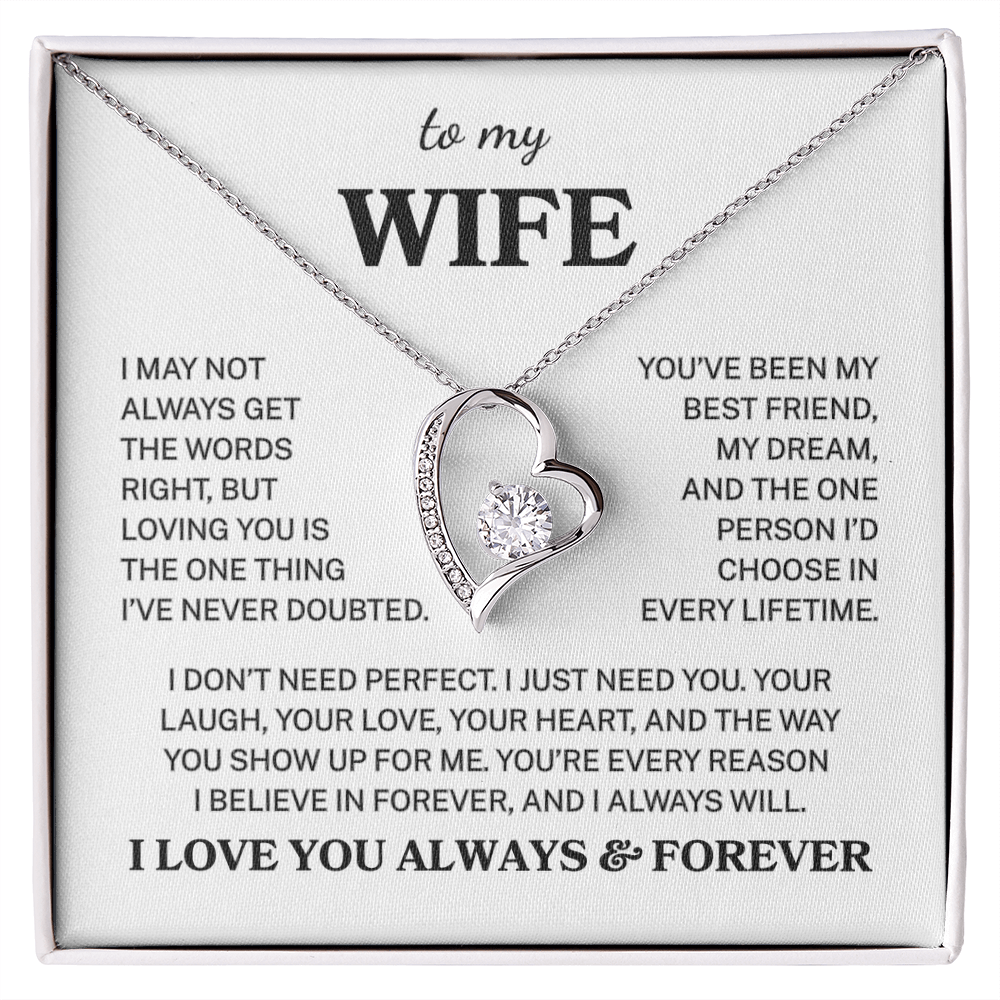Wife "Never Doubted" | Forever Love Necklace