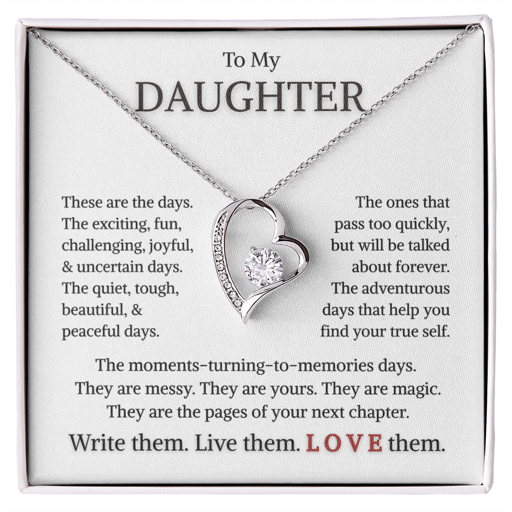 Daughter "These Are The Days" | Forever Love Necklace