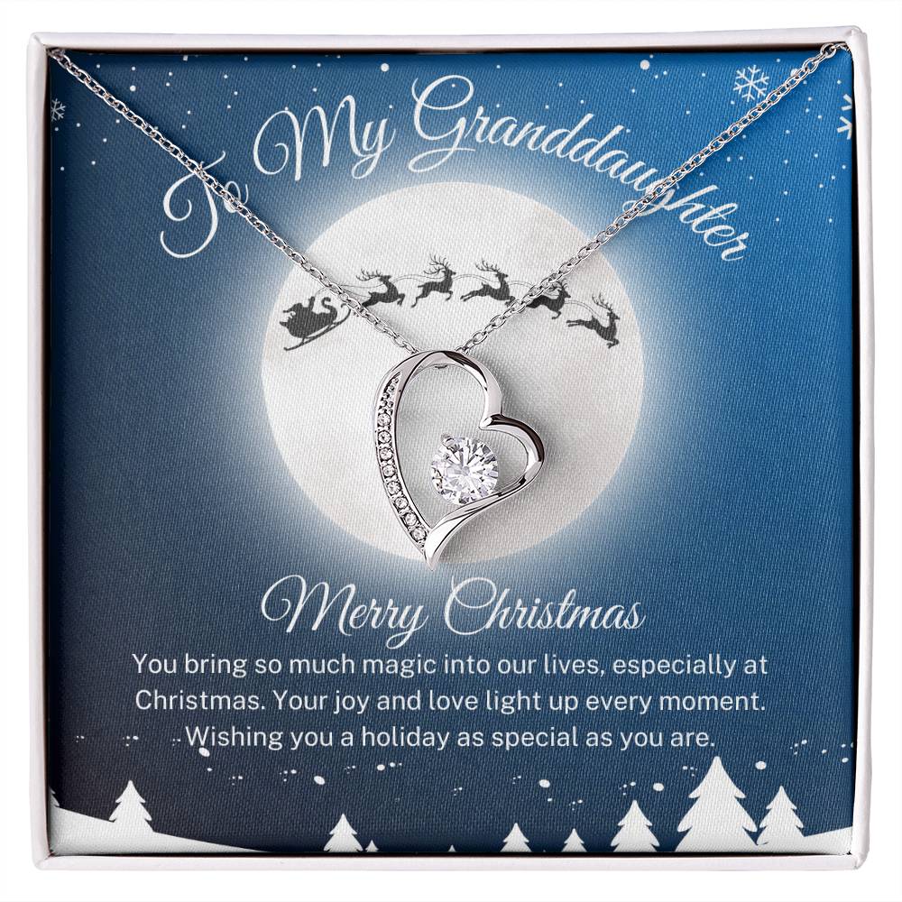 Granddaughter "Santa's Sleigh" | Forever Love Necklace