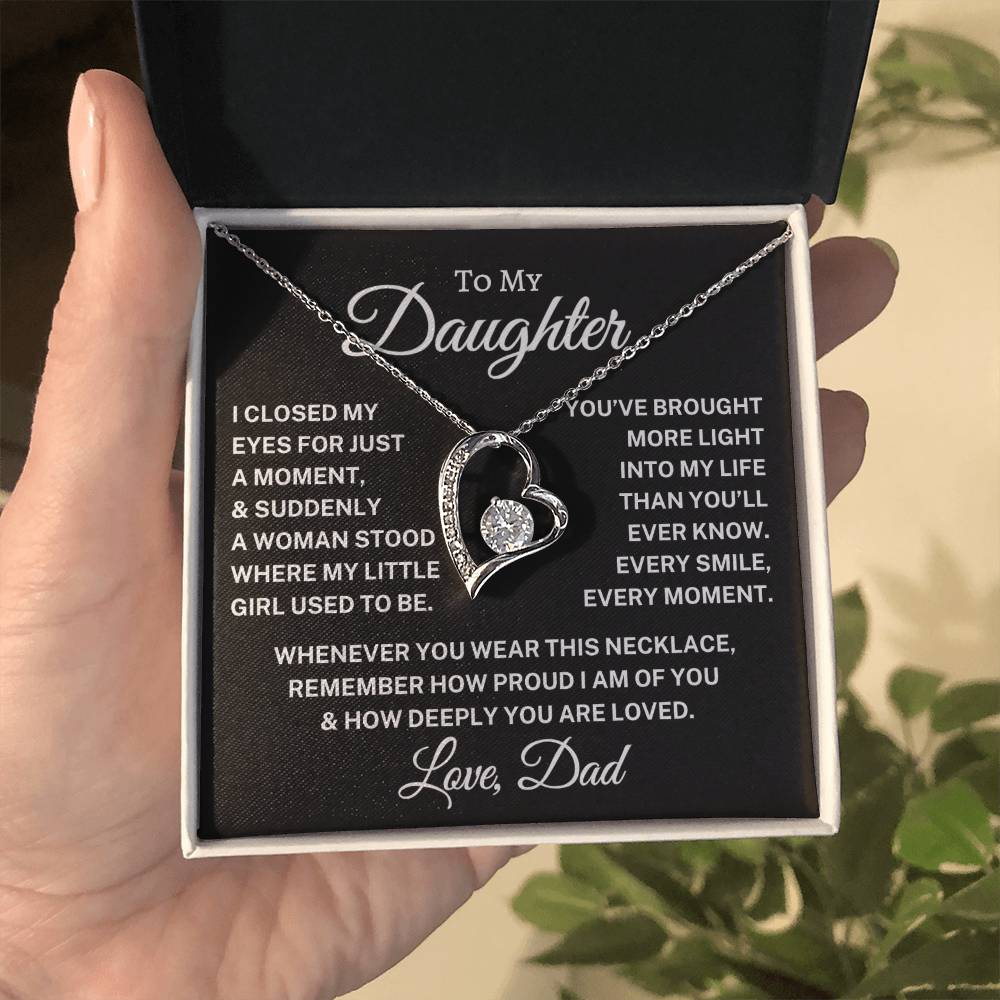 Gift for Daughter Love Dad "Every Smile" | Forever Love Necklace