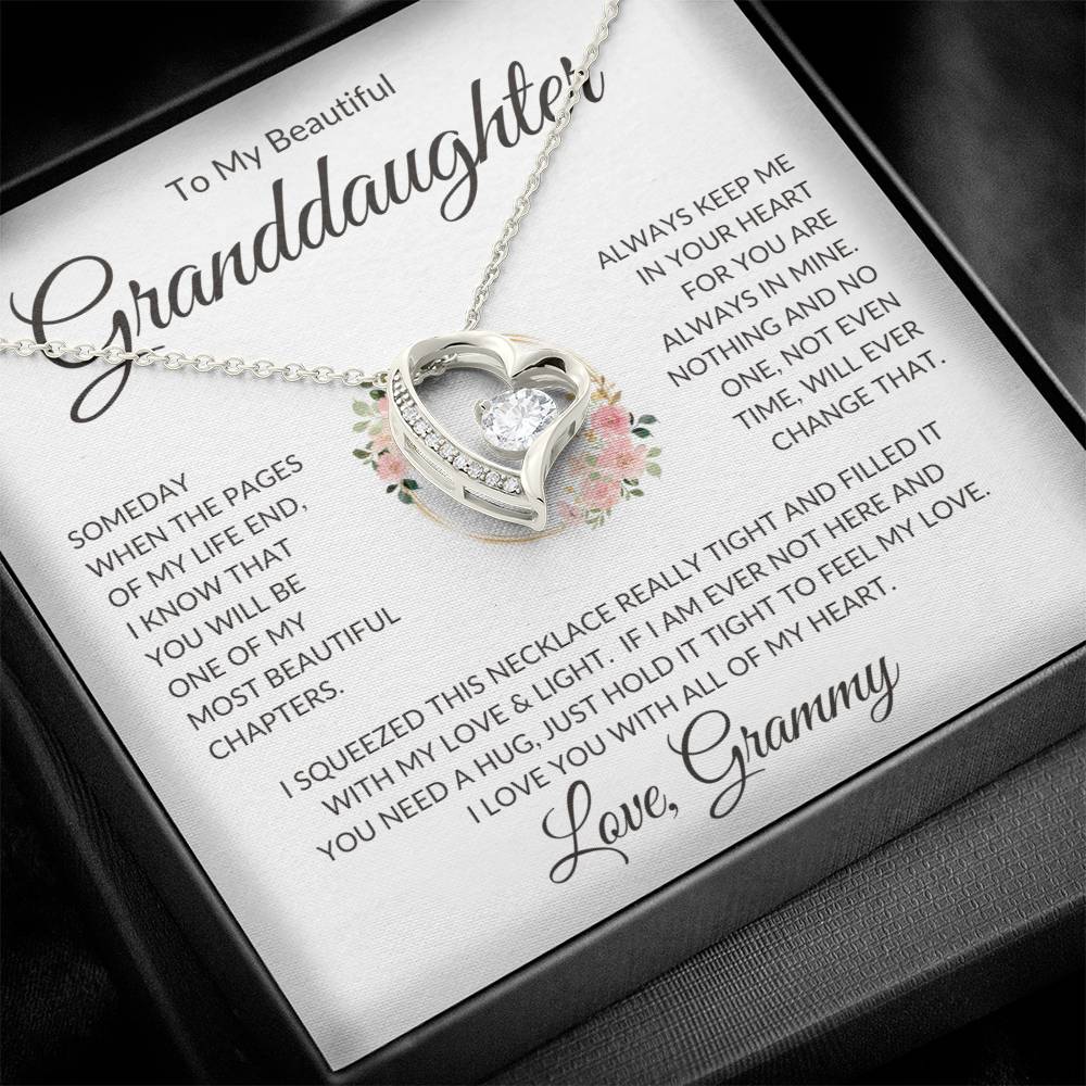 Granddaughter Love Grammy "Beautiful Chapters" | Forever Love Necklace