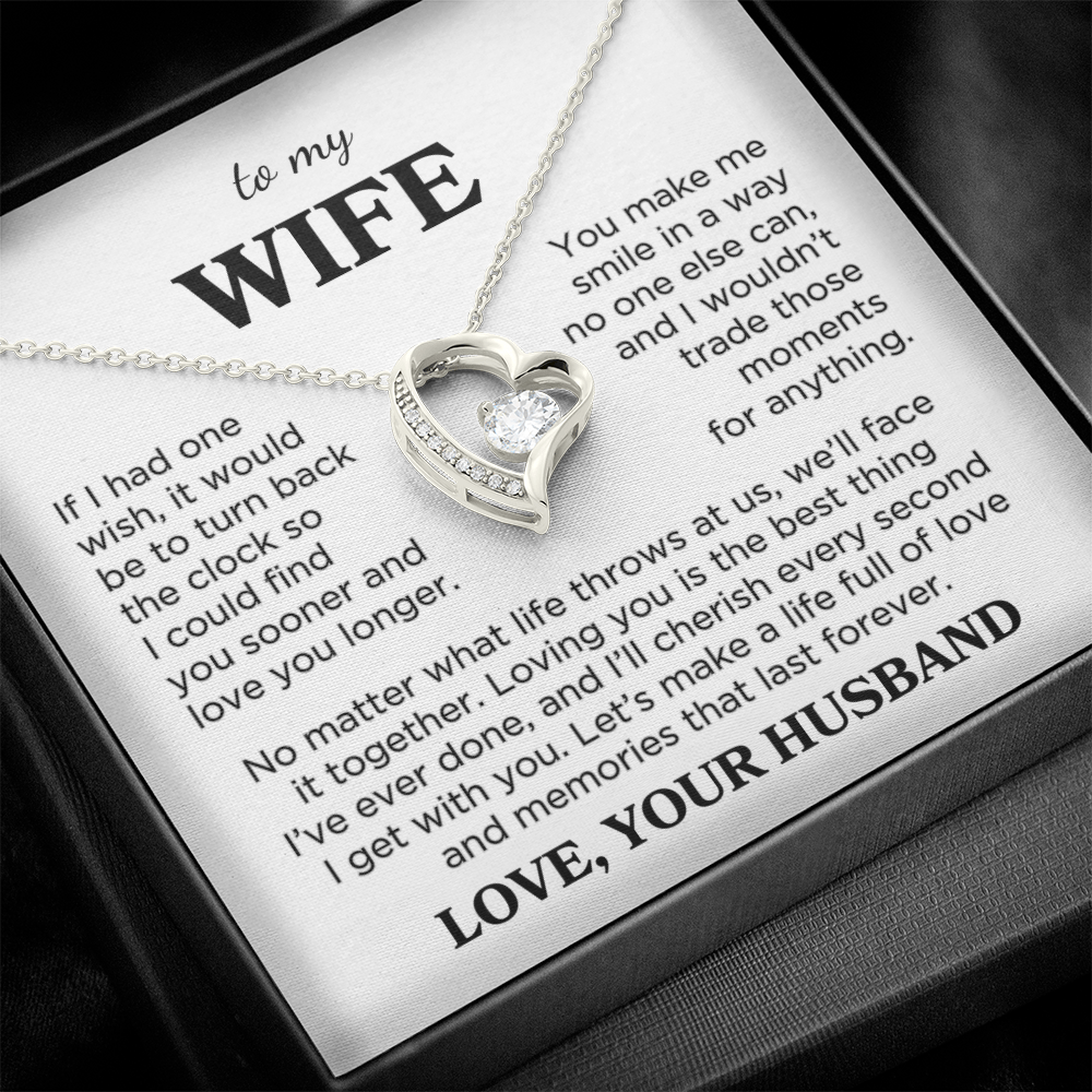 Wife "You Make Me Smile" | Forever Love Necklace