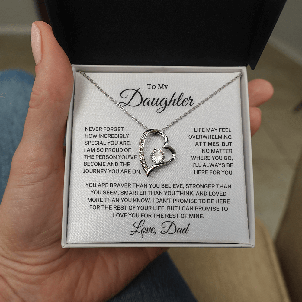 Daughter Love Dad "Incredibly Special" | Forever Love Necklace