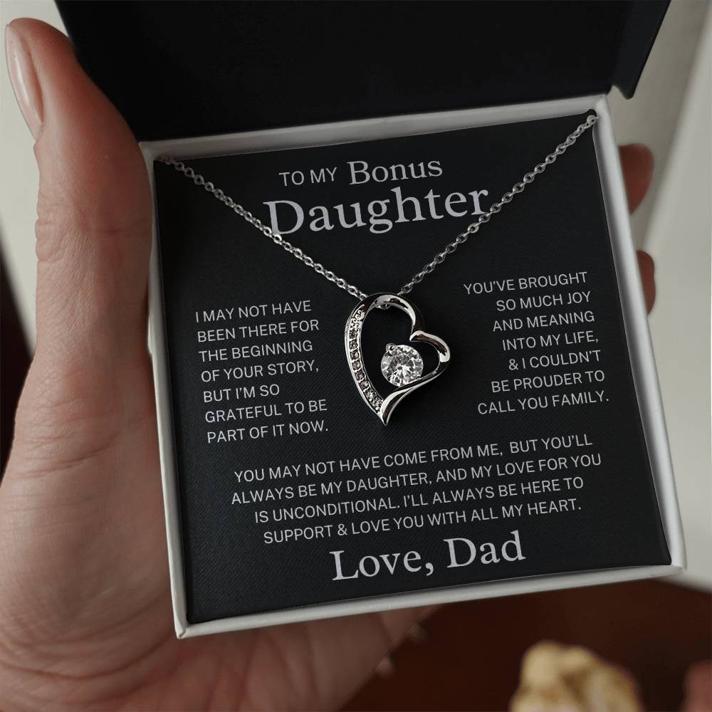 Bonus Daughter Love Dad "Always My Daughter" | Forever Love Necklace